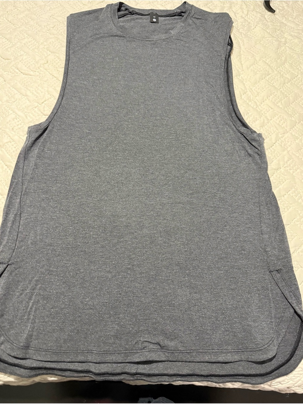 lululemon athletica Heather Gray Muscle Tank Top-UNISEX